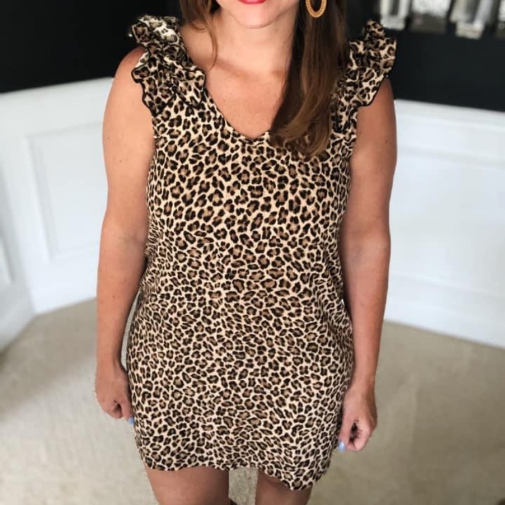 Cheetah print dress
